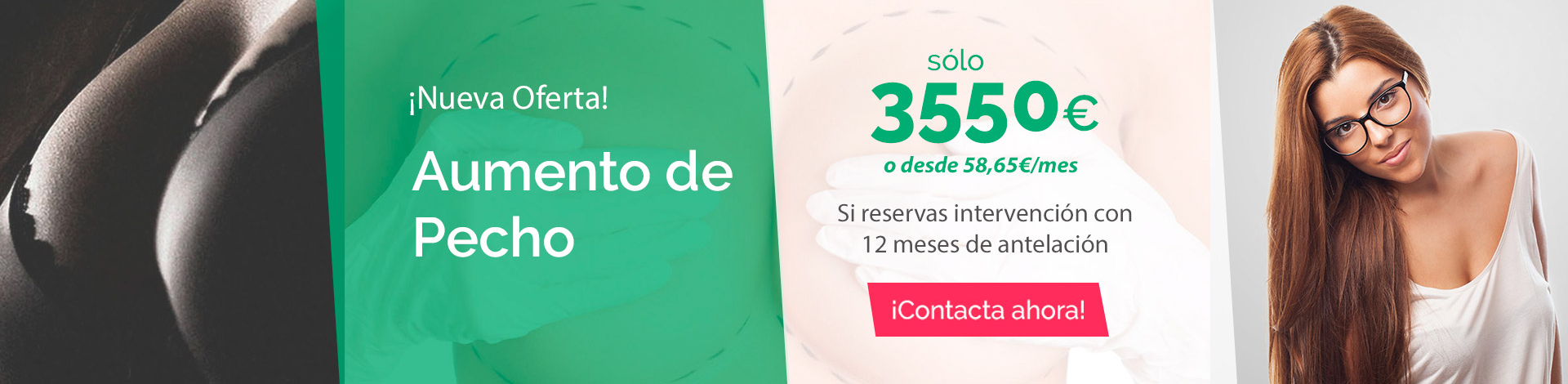 Aumento de pecho oferta Aumento de pecho